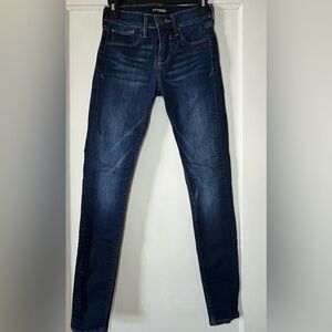 Express Women’s Dark Blue Skinny Jeans Size 00